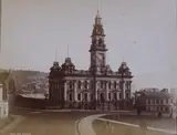 Burton Bros, Town Hall, Dunedin, albumen print