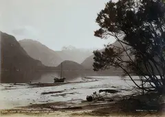 Burton Bros, Head of South Fjord - Lake Te Anau - From Delta Burn, albumen print
