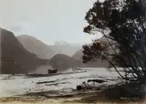 Burton Bros, Head of South Fjord - Lake Te Anau - From Delta Burn, albumen print