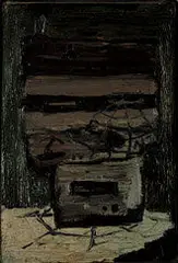 Stereo by Tony de Lautour, oil on canvas, sold May 2007