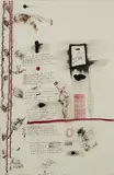 John Pule, From the Bond of Time, acrylic, ink and pastel on paper