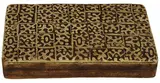 Len Castle and Theo Schoon, earthenware wall plaque, umber pigmented, high fired plaque made by Castle, the upper surface impressed with Schoon's stamps