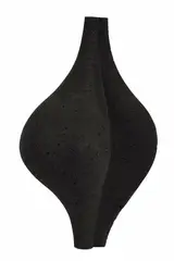 Pod Form by Rick Rudd, raku fired clay, circa 1985, sold May 2007
