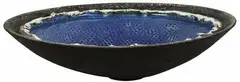 earthenware 'crater' bowl by Len Castle, with alkaline copper glazed well, sold May 2007