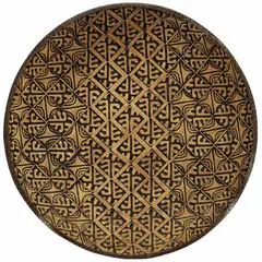Steven Scholefield, earthenware dish, umber pigmented, high fired dish, impressed with Schoon's stamps