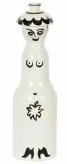 ceramic stoppered bottle by Frank Carpay for Crown Lynn, painted with simplified nude 'Eve', sold May 2007