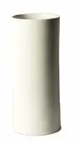Ernest Shufflebottom for Crown Lynn, white glazed cylinder with fine banding, factory backstamp