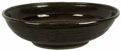 stoneware bowl by Len Castle, tenmoku glazed, sold May 2007