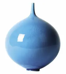 turquoise orb vase by Peter Collis, sold May 2007
