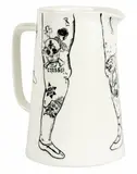 Sam Mitchell, white china water jug