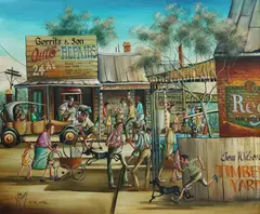 Max Mannix, As We Were, Oil on Canvas on Board