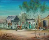 Max Mannix, Bye Mum, Oil on Canvas on Board