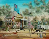 Max Mannix, Aussie Kids, Oil on Board