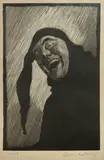 Lionel Lindsay, The Jester, 1923, wood engraving ed. 100
