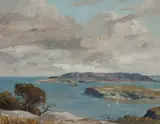 Leon Hanson, South Head from Dobroyd Point, Oil on Board