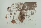 John Olsen, Looking at Wildlife, 1975, Lithograph 12/25