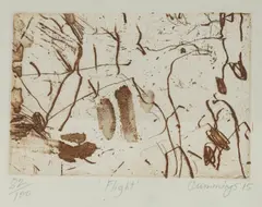 Elisabeth Cummings, Flight, 2015, Etching 82/100