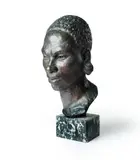 Benjamin Collins, Swahili, c.1970s, Bronze on Marble Base