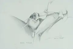 Kevin Best, Dog Tired, c.1995, Pencil