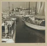 Walter Burke, Harbour of Cannes, France, Black & White Vintage Photograph