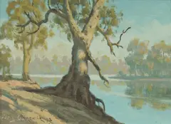 John A. Gardner, The Murray River, 1982, Oil on Canvas on Board