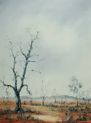 Eric John Minchin, Outback, Oil on Canvas on Board