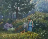 Kerry Nobbs, Garden Walk, 2003, Oil on Canvas on Board
