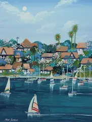 Prue Andrews, Lane Cove River Mood, Acrylic