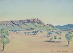 Benjamin Landara, Central Australia, Oil on Canvas Board