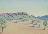 Benjamin Landara, Central Australia, Oil on Canvas Board