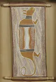 Narritjin Maymuru, Marrngu, the Possum, Natural Earth Pigments on Bark
