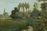 Edward Popple, The Water Meadow, 1908, Oil on Canvas