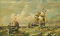 Henry King Taylor, Shipping Off the British Coast, 1863, Oil on Canvas