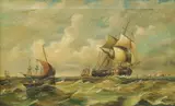 Henry King Taylor, Shipping Off the British Coast, 1863, Oil on Canvas
