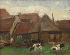Dairy Farm by Willem de Zwart, Oil on Panel, sold Jul 2026