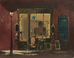 Deborah Jones, A. Prosser Antique Shop, Oil on Board