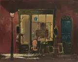 Deborah Jones, A. Prosser Antique Shop, Oil on Board