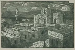 Jacob Steinhardt, Tiberias, 1939, Woodcut