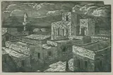 Jacob Steinhardt, Tiberias, 1939, Woodcut