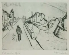 Erich Heckel, Ostende, 1916, Etching