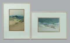 Oscar Droege, (2), Colour Woodcut (2)