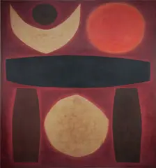 John Coburn, Temple, 1965, Oil on Canvas
