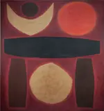 John Coburn, Temple, 1965, Oil on Canvas