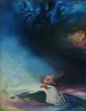 James Gleeson, Psychoscape, Oil on Board