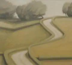 Peter Boggs, Burgundy Landscape, 2006, Oil on Canvas on Panel
