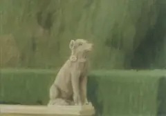 Peter Boggs, Villa Gamberaia, Florence (Hound II), 2011, Oil on Paper