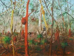 Hugh Sawrey, Cattlemen - Cape York Peninsula (North Queensland Australia), Oil on Canvas