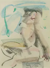 Sam Fullbrook, Nude Alfresco, Pastel