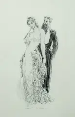 Norman Lindsay, The Eighties, c.1920, Pen & Ink