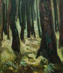 Murray Griffin, Forest, Oil on Board